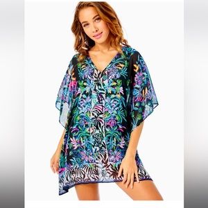 Lilly Pulitzer Skyla Onyx Paradise Glow Engineered Coverup